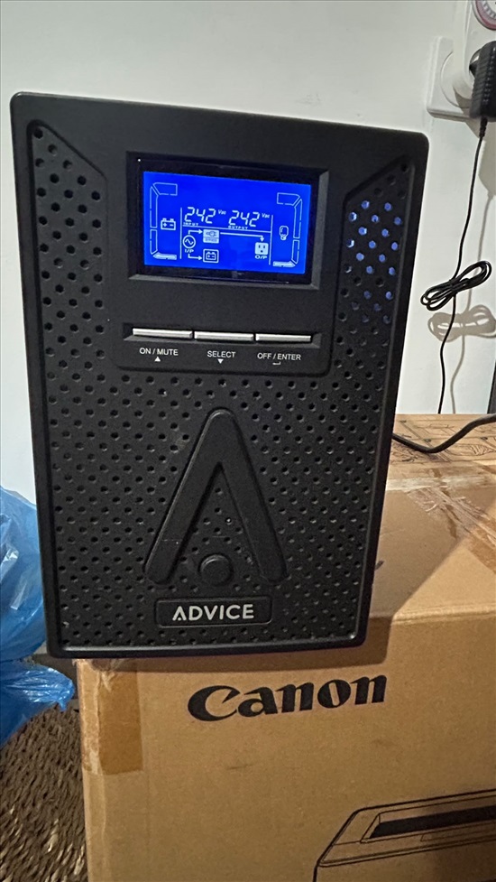 תמונה 1 ,אל פסק Advice AON1000 UPS למכירה באורנית מחשבים וציוד נלווה  אחר