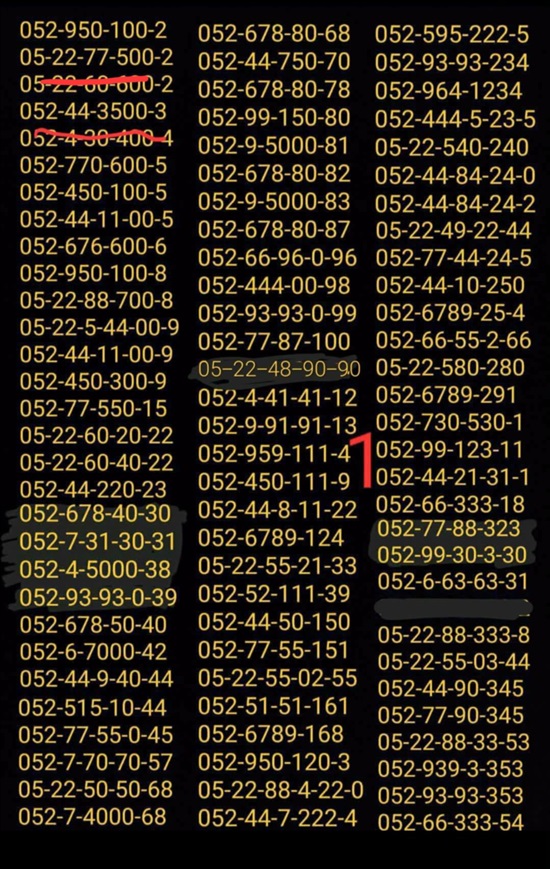 תמונה 9 ,מספרי זהב  למכירה בתל אביב סלולרי  מספרי זהב