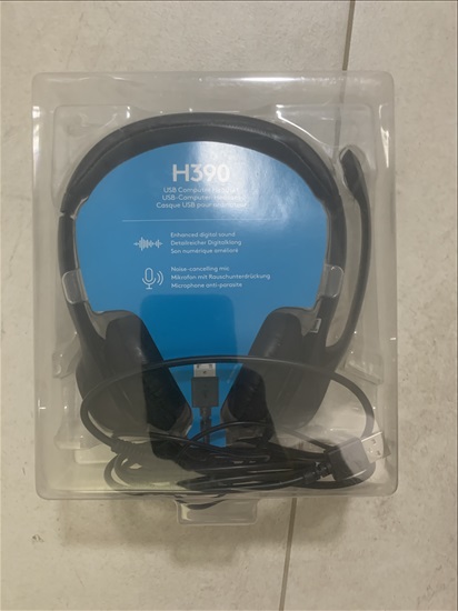 תמונה 1 ,אוזניות USB Logitech H390 למכירה בכפר סבא מחשבים וציוד נלווה  שונות