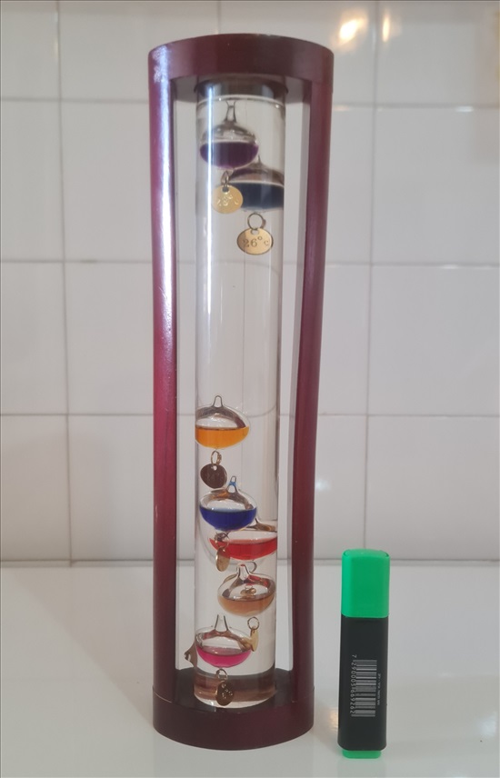 תמונה 4 ,תרמומטר (מדחום) גלילאו למכירה באילת אספנות  חפצי נוי