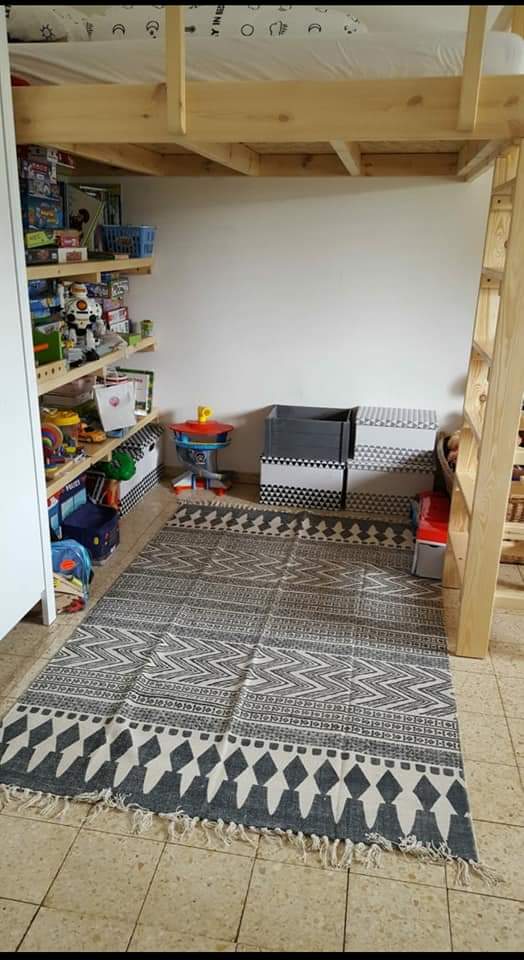 תמונה 1 ,מיטת גלריה ונישת מדפים מעץ מלא למכירה בצור משה ריהוט  מיטות