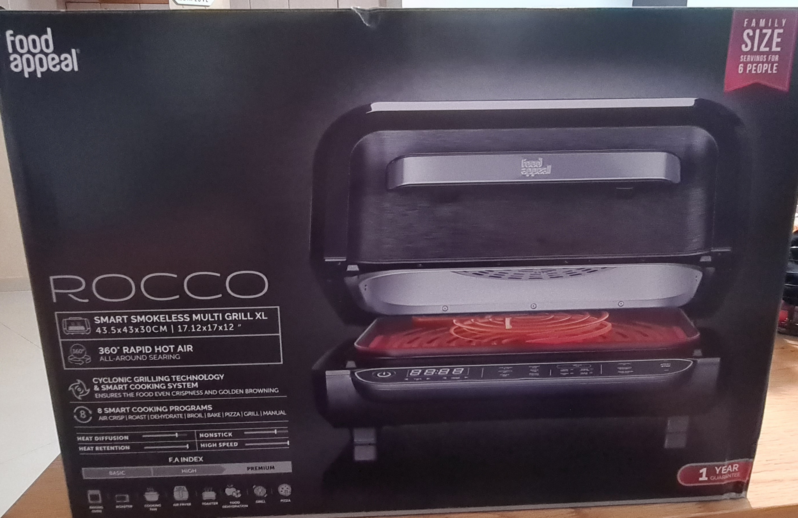 תמונה 4 ,גריל רב תכליתי Rocco למכירה בירושלים מוצרי חשמל  טוסטר אובן