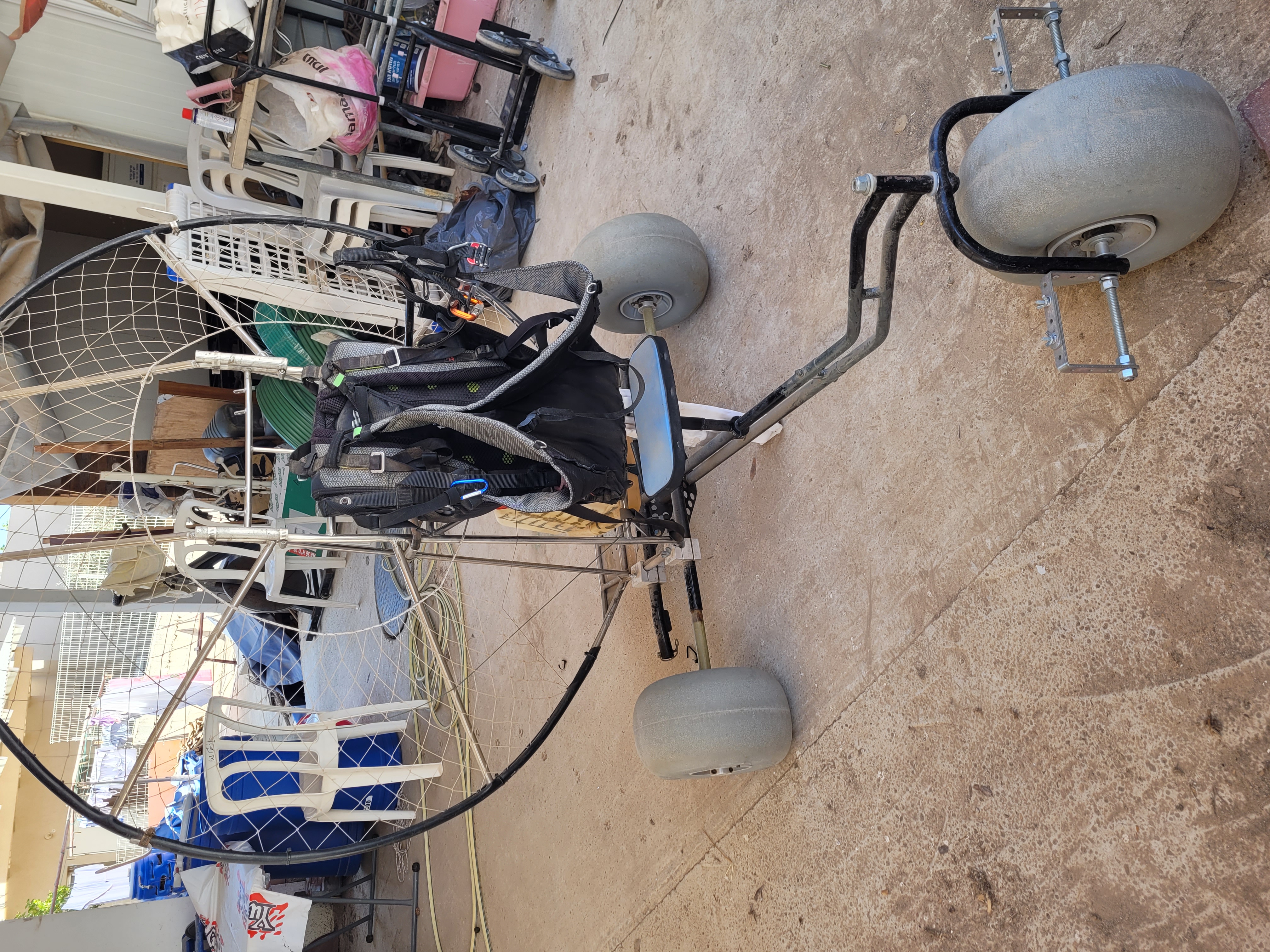 תמונה 4 ,עגלה למצנח ממונע פראמוטור למכירה בפרדס חנה-כרכור ציוד ספורט  מצנח רחיפה