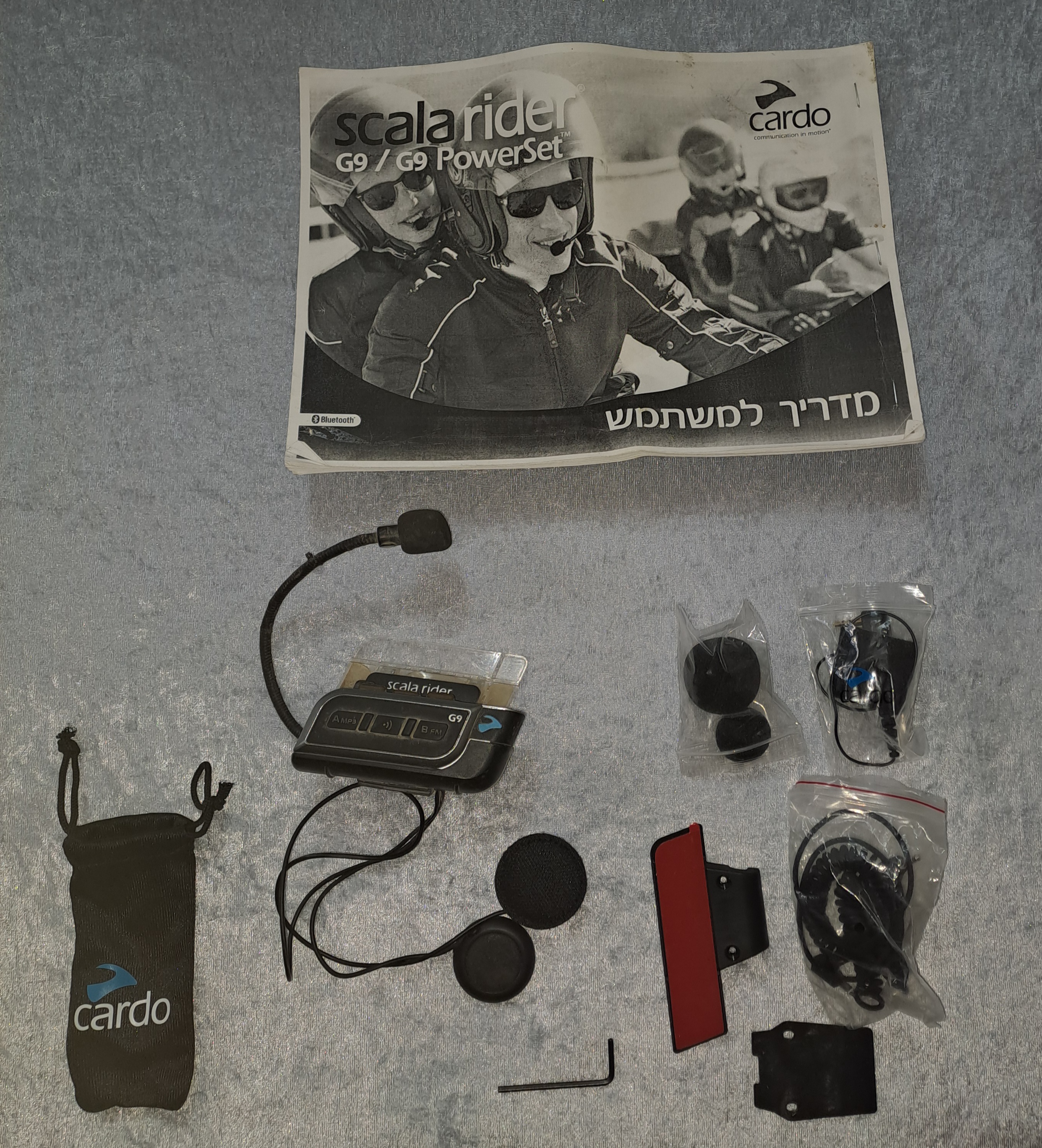 תמונה 1 ,אוזנייה לרוכב Scala rider g9 למכירה במודיעין-מכבים-רעות תקשורת  מכשירי קשר ואלחוט
