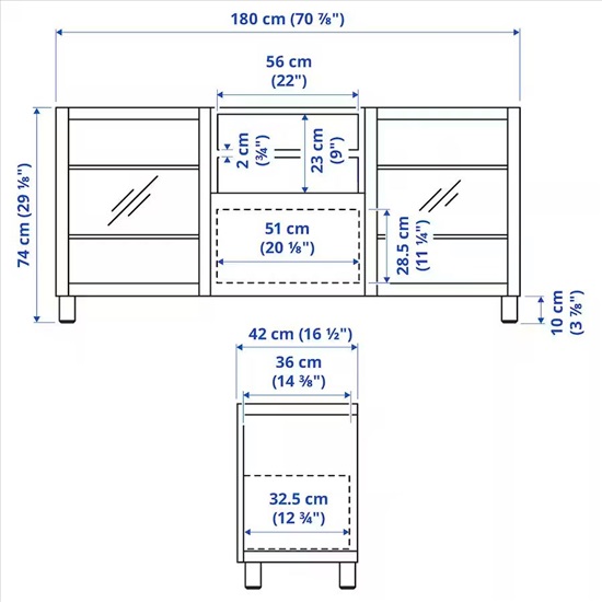 תמונה 4 ,מזנון טלוויזיה IKEA למכירה בתל אביב ריהוט  מזנון