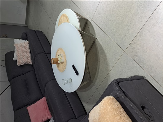 תמונה 1 ,2 שולחנות סלון עגולים למכירה בקריית מוצקין ריהוט  שולחנות