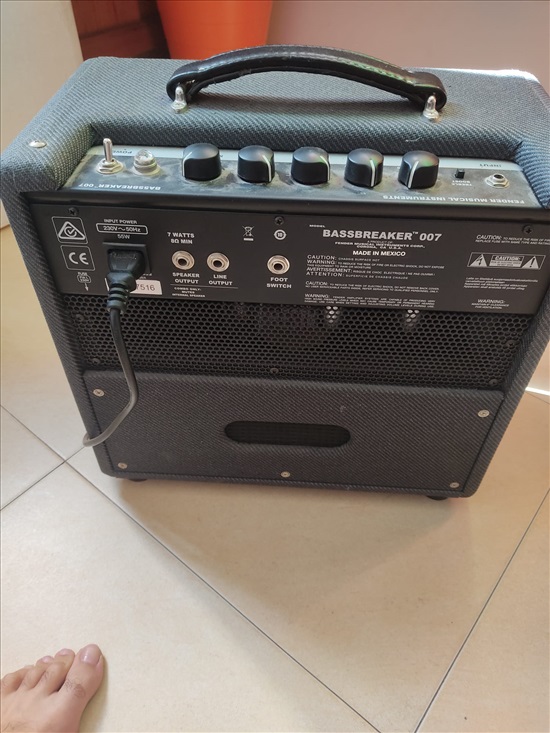 תמונה 2 ,FENDER BASSBREAKER 007 למכירה באבן יהודה כלי נגינה  מגבר