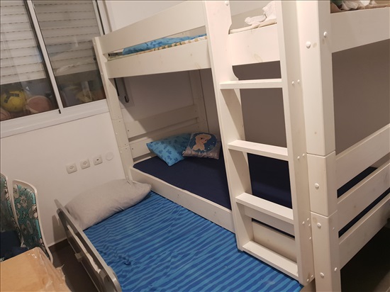 תמונה 2 ,מיטת קומותיים נפתחת לשלוש למכירה בלוד ריהוט  חדרי שינה