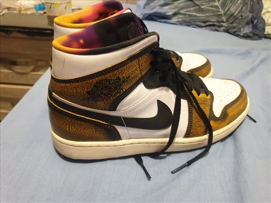 תמונה 1 ,Jordan 1 Mid Orange Wear-Away למכירה בפתח תקווה ביגוד ואביזרים  נעליים