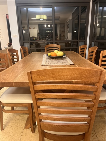 תמונה 3 ,שולחן אוכל ל8 למכירה ברמת ישי ריהוט  פינת אוכל