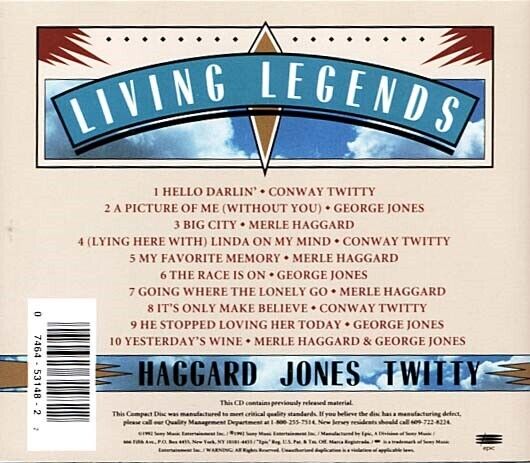 תמונה 2 ,Living Legends Haggard Jones T למכירה ברמת השרון אספנות  תקליטים ודיסקים
