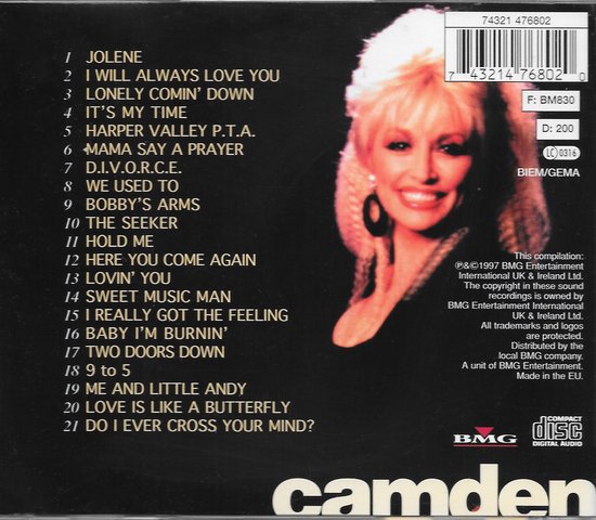 תמונה 2 ,The Best of Dolly Parton למכירה ברמת השרון אספנות  תקליטים ודיסקים