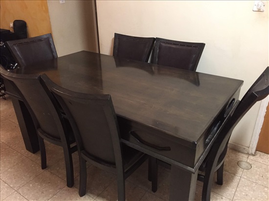 תמונה 1 ,פינת אוכל + 6 כיסאות למכירה בשדרות ריהוט  פינת אוכל