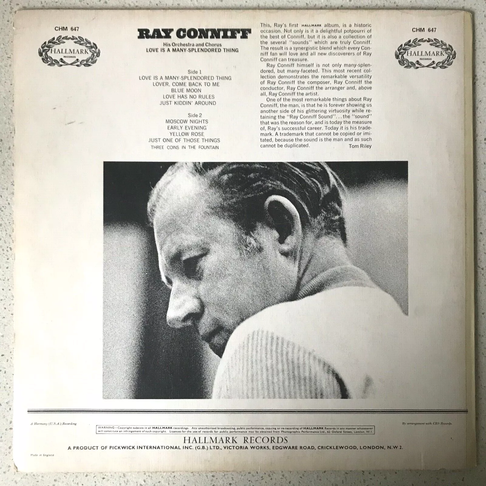 תמונה 1 ,Ray Conniff And The Singers  למכירה ברמת השרון אספנות  תקליטים ודיסקים