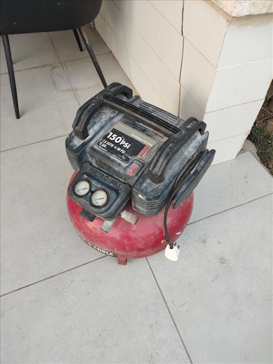 תמונה 1 ,קומפרסור 2 יציאות ו 2 שעונילחץ למכירה בפתחיה כלי עבודה  כלי עבודה