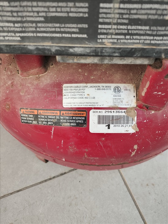 תמונה 3 ,קומפרסור 2 יציאות ו 2 שעונילחץ למכירה בפתחיה כלי עבודה  כלי עבודה