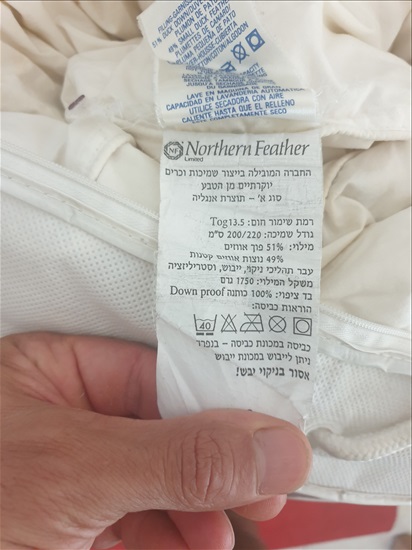 תמונה 3 ,שמיכת פוך אווזים זוגית איכותית למכירה בהרצליה לבית  כלי מיטה