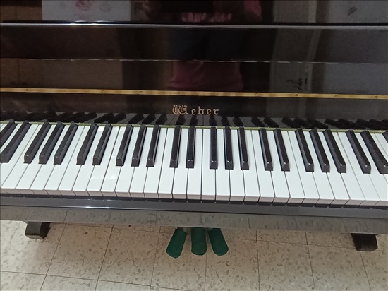 תמונה 4 ,פסנתר של חברת WEBER כולל כיסא למכירה בלוד כלי נגינה  פסנתר