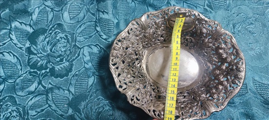 תמונה 1 ,2 קערה ציפוי כסף למכירה בחיפה אומנות  חפצי נוי