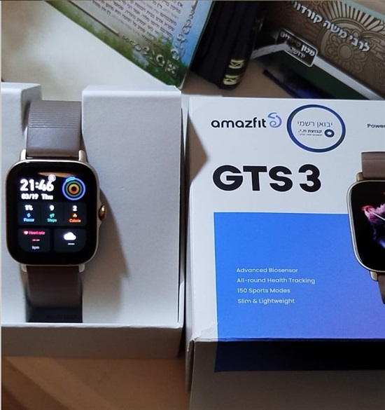 תמונה 3 ,Amazfit GTS 3 – שעון חכם למכירה באריאל ציוד ספורט  שעוני דופק/ פולאר