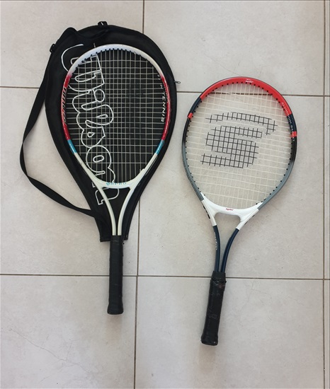 תמונה 2 ,2 מחבטי טניס 25" (לילדים בגיל  למכירה בהרצליה ציוד ספורט  מחבטי טניס