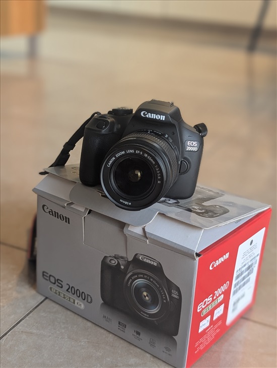 תמונה 1 ,Canon EOS 2000D למכירה בירושלים צילום  מצלמה רפלקס דיגיטלית