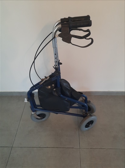 תמונה 6 ,הליכון שלוש גלגלים מיתקפל למכירה בבת ים ציוד סיעודי/רפואי  הליכון