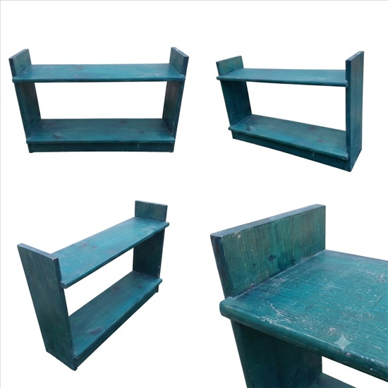 תמונה 2 ,כוננית עץ מלא ירוק שקוף 23x80  למכירה בהוד השרון ריהוט  כוורת