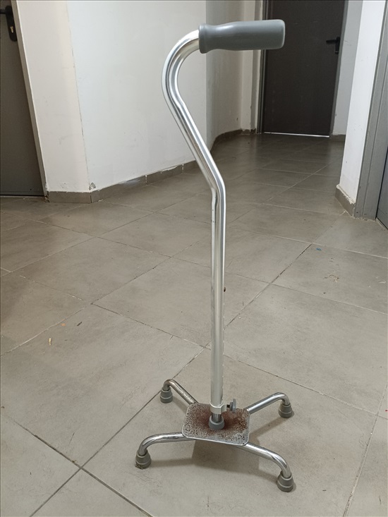 תמונה 3 ,מקל הליכה עם בסיס רחב ליציבות למכירה בנתניה ציוד סיעודי/רפואי  מקל הליכה