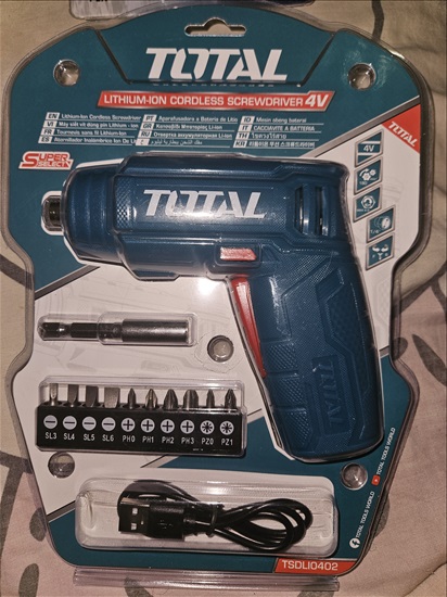 תמונה 1 ,מברגה נטענת 4V  למכירה בבת ים כלי עבודה  כלי עבודה