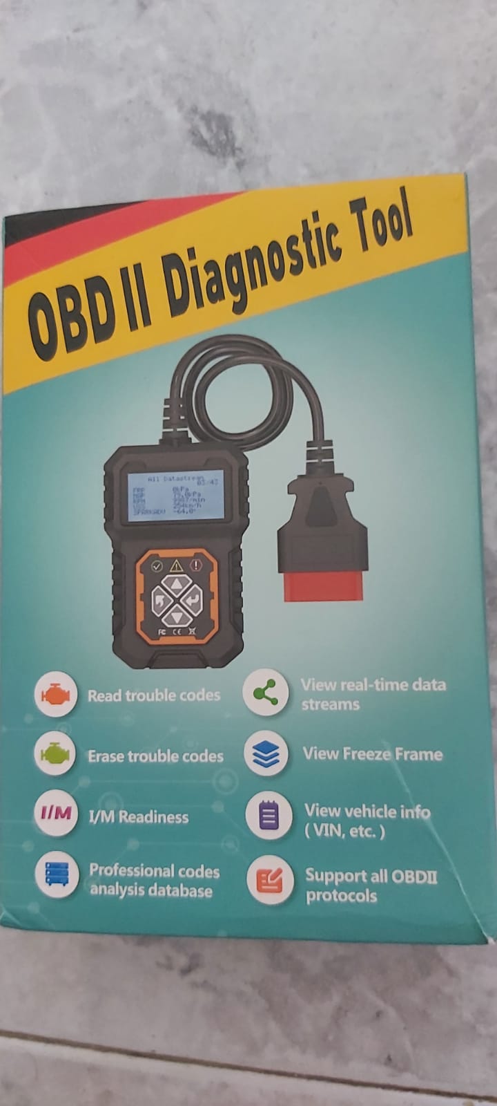 תמונה 1 ,OBD2 SCANNER DIAGNOSTIC TOOL מחפשים אביזרים שונות