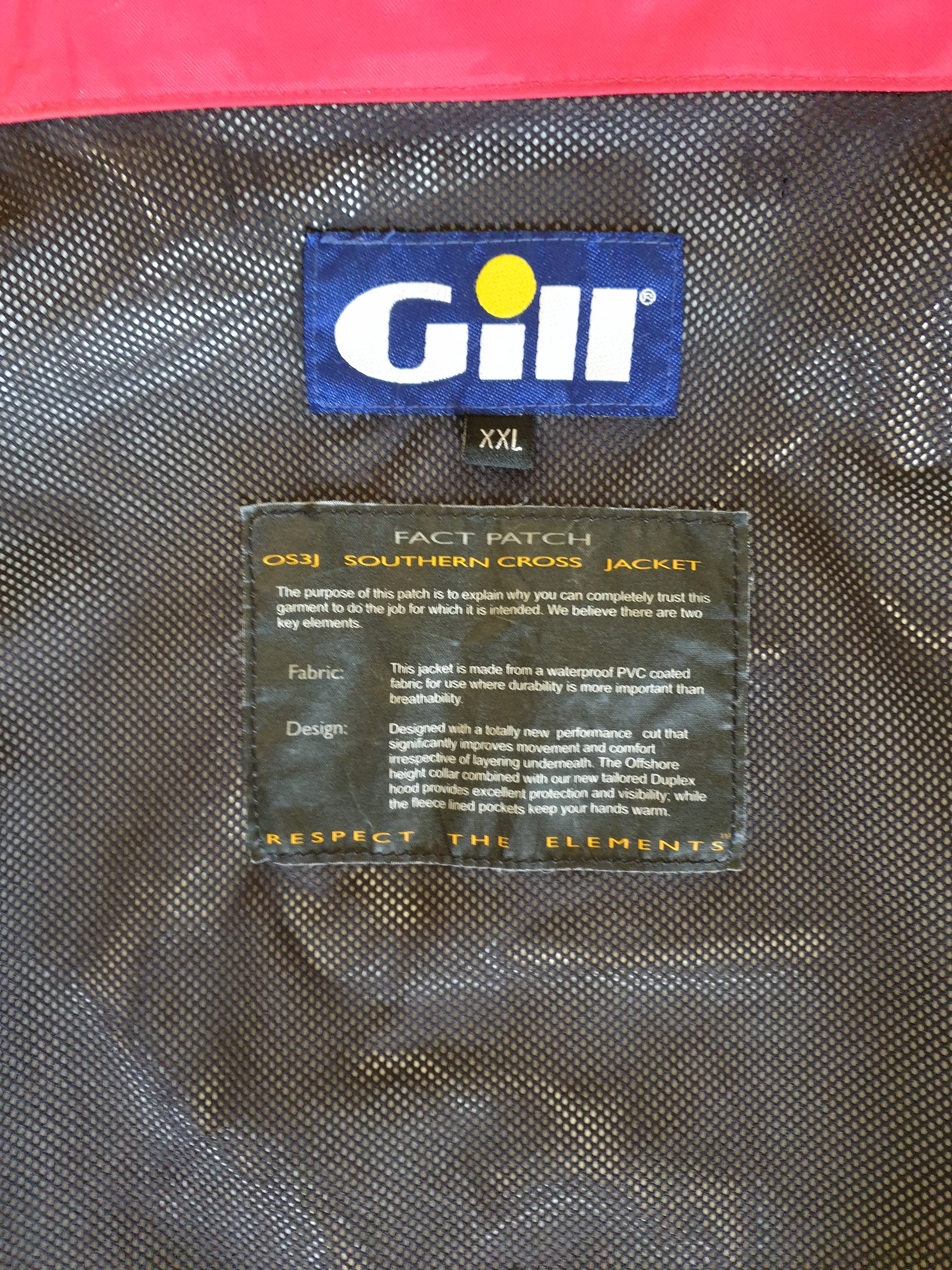 תמונה 3 ,מעיל סערה Gill מידה XXL אביזרים דו גלגלי אביזרי לבוש ומיגון
