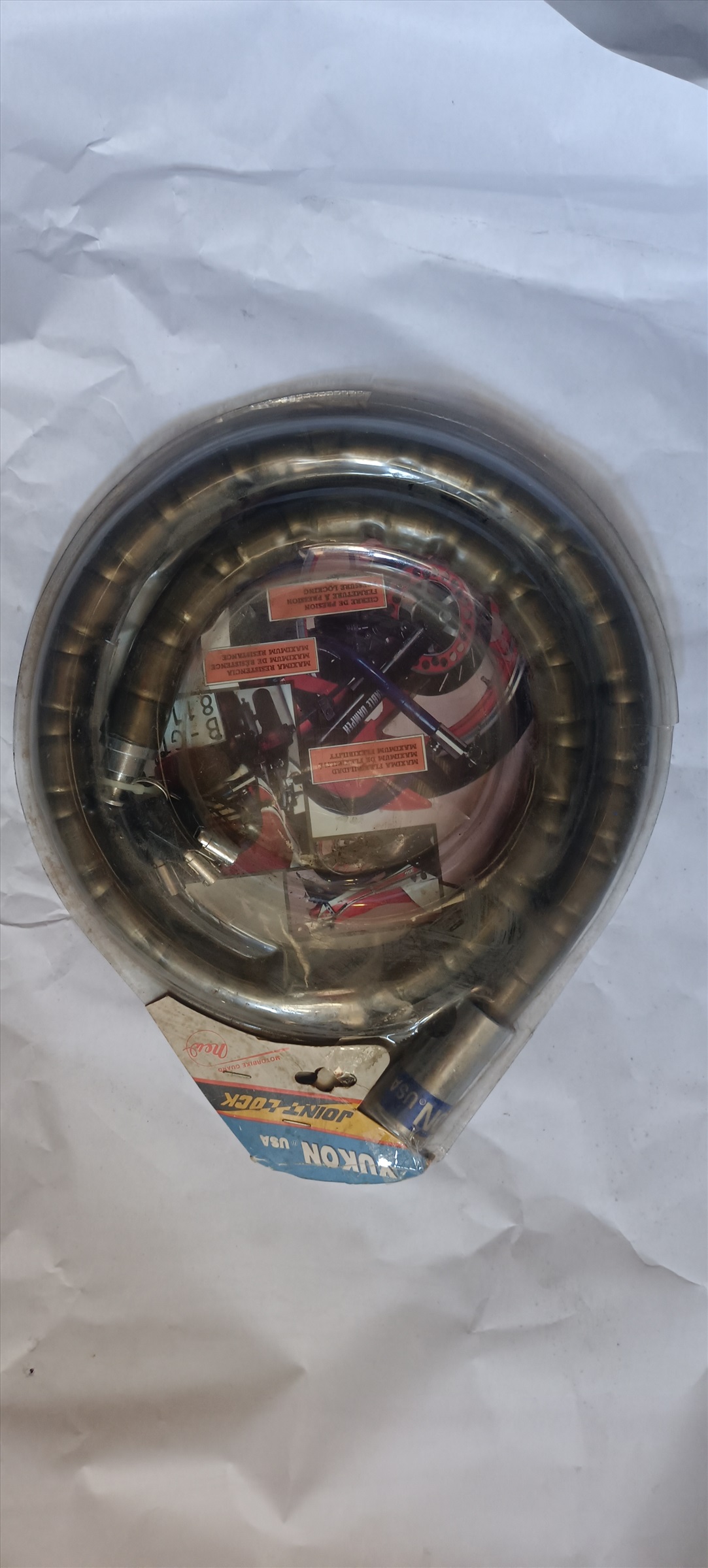 תמונה 1 ,מנעול חוליות 1.2 מטר YUKON USA אביזרים דו גלגלי אביזרי לבוש ומיגון