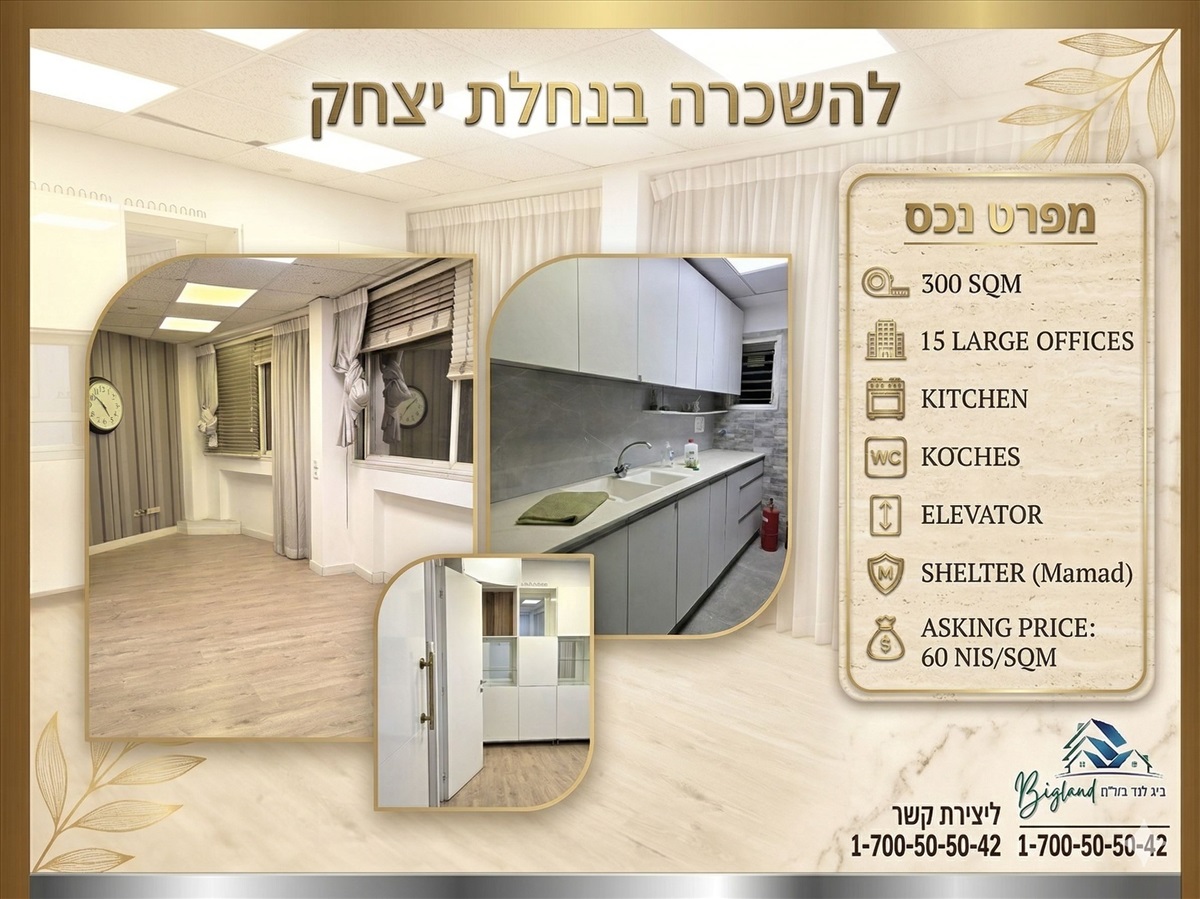 תמונה 1, משרדים להשכרה נחלת יצחק תל אביב יפו