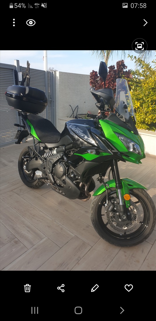 תמונה 2 ,קוואסאקי Versys 650 יד 2   2022 3700 ק"מ