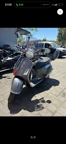 פיאג`ו וספה GTS300 סופר 2021 יד  3 