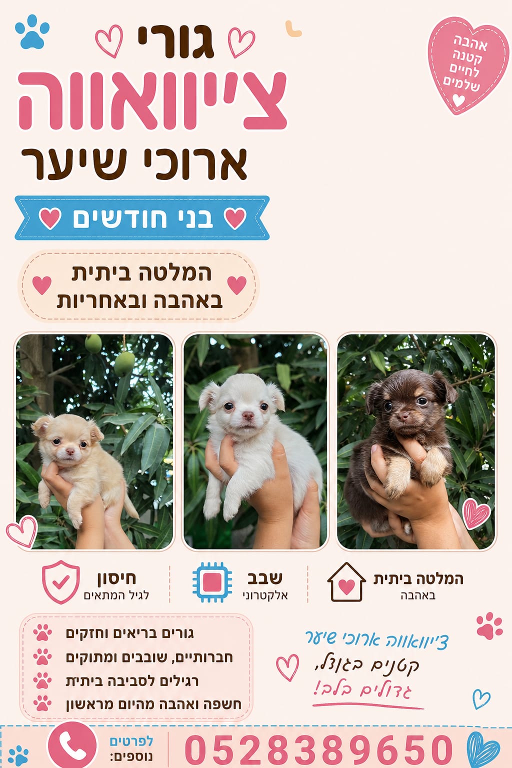 תמונה 1, כלבים | צ`יוואווה   | ציוואווה למכירה בנס ציונה