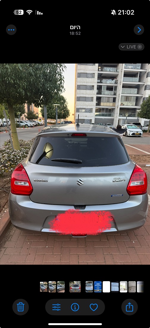 תמונה 2 ,סוזוקי סוויפט יד 1 2023 51800 ק"מ
