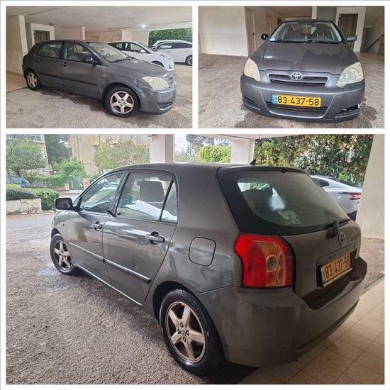 תמונה 1 ,טויוטה קורולה RunX יד 2 2005 254000 ק"מ