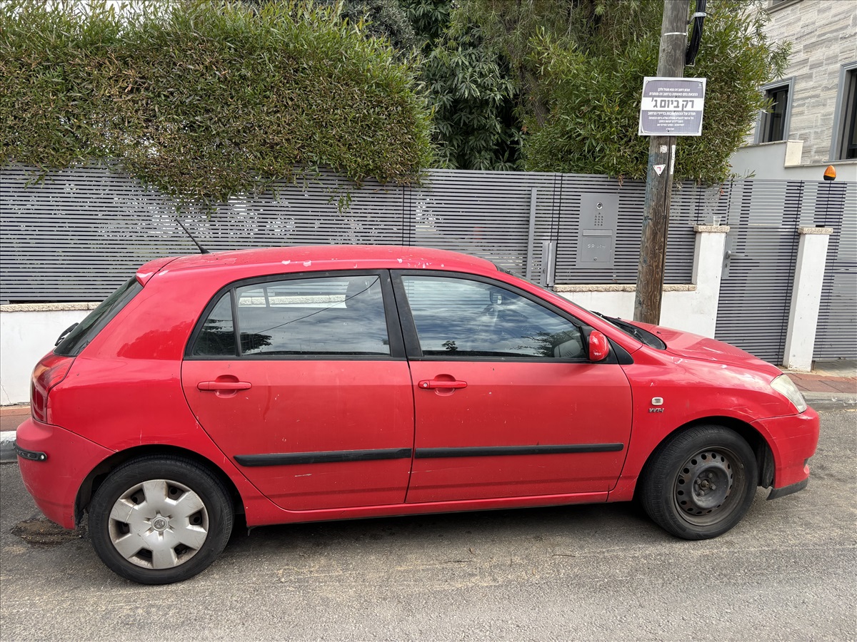 תמונה 1, טויוטה קורולה RunX יד 3 2003 | 0 קמ