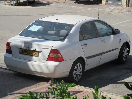 תמונה 1 ,טויוטה קורולה יד 4 2004 300000 ק"מ