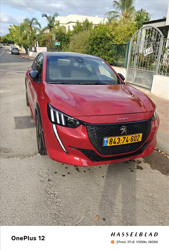 תמונה 4 ,פיג'ו
 208 יד 1 2022 8765 ק"מ