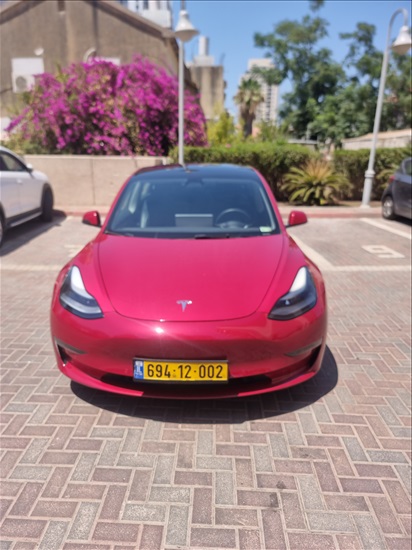 תמונה 1 ,טסלה מודל 3 יד 1 2021 47500 ק"מ