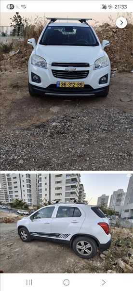 שברולט טראקס 2017 יד  2 