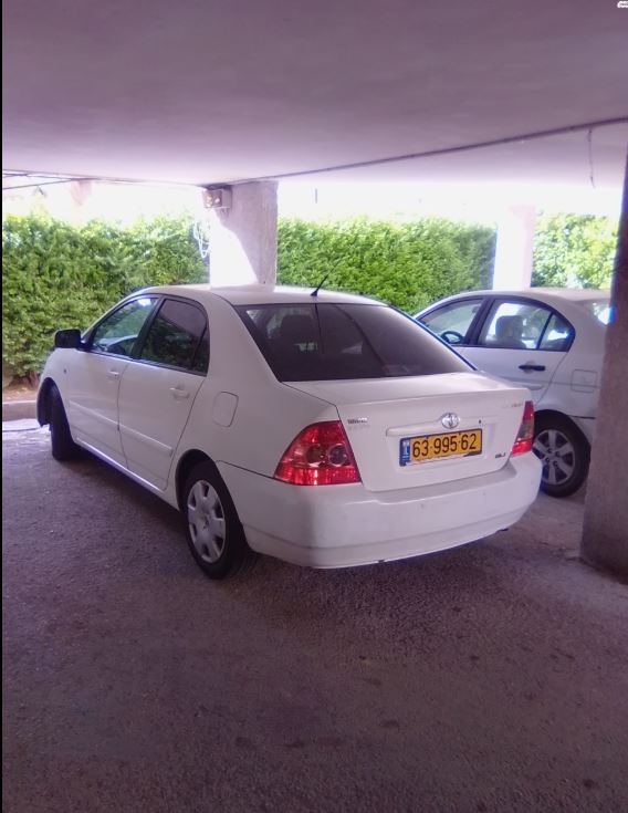 תמונה 1 ,טויוטה קורולה יד 5 2007 237000 ק"מ