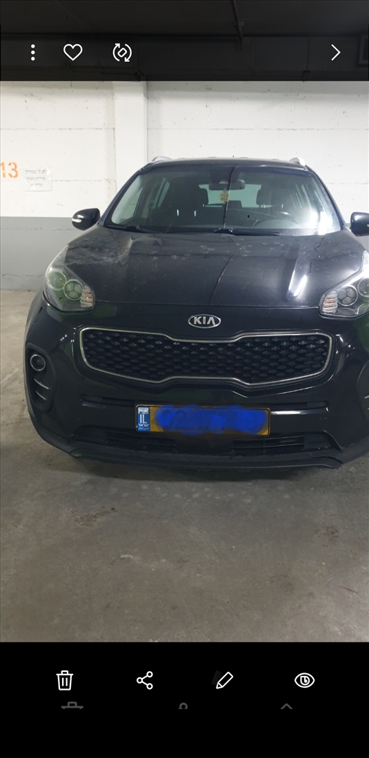תמונה 1 ,קיה ספורטאז` יד 3 2016 148000 ק"מ