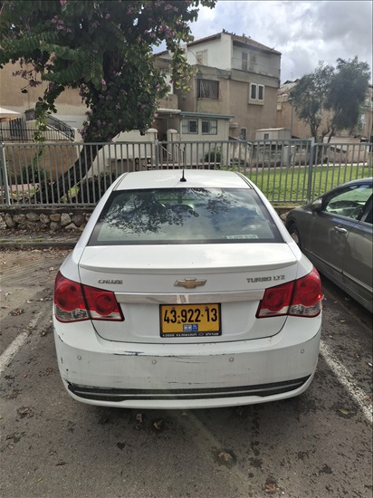 תמונה 3 ,שברולט קרוז יד 5 2012 200 ק"מ