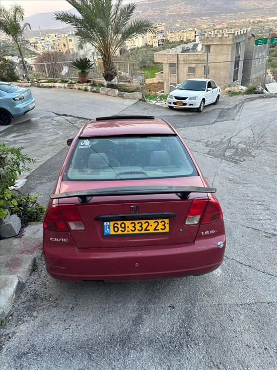 תמונה 1 ,הונדה סיוויק יד 4 2004 0 ק"מ