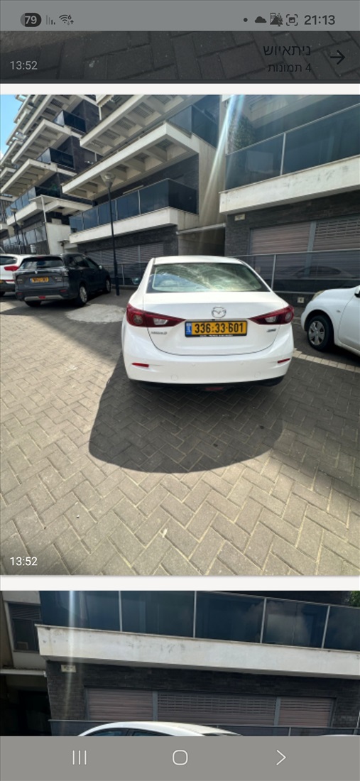 תמונה 4 ,מאזדה 3 יד 1 2018 120000 ק"מ