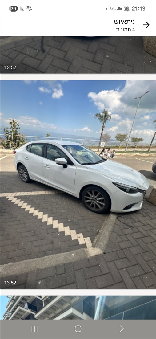 תמונה 3 ,מאזדה 3 יד 1 2018 120000 ק"מ